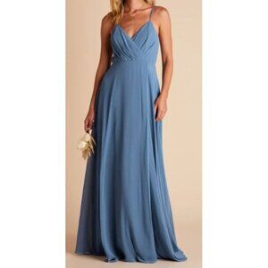 Birdy Grey Chiffon Twilight Kaia Maxi Dress Women Size Medium NWT Bridesmaid
